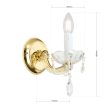 MARIE fali lámpa, Klasszikus kristály, ORION-MOLECZ WA 2-521/1 gold