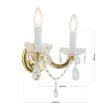 MARIE fali lámpa, Klasszikus kristály, ORION-MOLECZ WA 2-521/2 gold