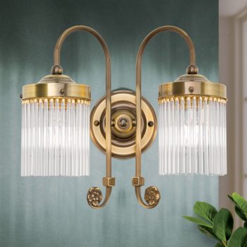   STäBCHEN falilámpa, patina, szecessziós, ORION WA 2-586/2 Patina