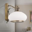 Empire fali lámpa, klasszikus, ORION-MOLECZ WA 2-720/1 Patina/385 opal-Patina