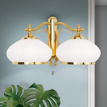   Empire fali lámpa, klasszikus, ORION-MOLECZ WA 2-720/2 gold/385 opal-gold