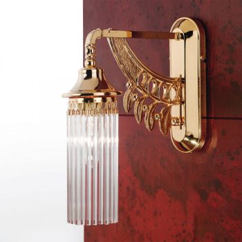   ADELE falilámpa, szecessziós, arany, ORION WA 2-1104/1 gold/Stäbchen