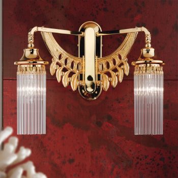   ADELE falilámpa, szecessziós, arany, ORION WA 2-1104/2 gold/Stäbchen