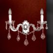 THERESA fali lámpa, Klasszikus kristály, ORION-MOLECZ WA 2-1195/2 MT-silber (2xE14)