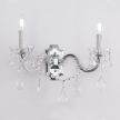 THERESA fali lámpa, Klasszikus kristály, ORION-MOLECZ WA 2-1195/2 MT-silber (2xE14)
