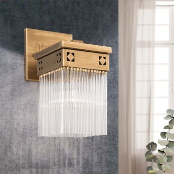   ART QUATRO fali lámpa, Szecessziós, ORION-MOLECZ WA 2-1324/1 Alt-bronze (1xE27)