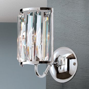   GSTAAD fali lámpa, Modern kristály, ORION-MOLECZ WA 2-1352/1 chrom  (1xE14)