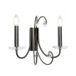 ARIANE klasszikus kristály falilámpa, Orion-Molecz WA 2-1374/2 dark-nickel (2xE14)