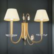 ARIANE klasszikus kristály falilámpa, Orion-Molecz WA 2-1374/2 gold-matt (2xE14)