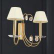 ARIANE klasszikus kristály falilámpa, Orion-Molecz WA 2-1374/2 gold-matt (2xE14)