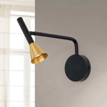   ODEON LED fali lámpa ,Modern, ORION LEUCHTEN-MOLECZ WA 2-1468 fekete MS