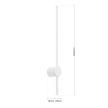 FERDINAND modern falilámpa, Orion-Molecz WA 2-1473 weiß (LED12W/1450lm/3000K)