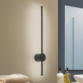   FERDINAND modern falilámpa, Orion-Molecz WA 2-1473 schwarz (LED12W/1450lm/3000k)