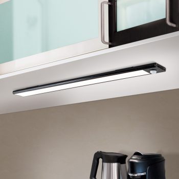   NORMAN modern fürdőszobai tükörmegvilágító, Orion-Molecz Soff 3-586 schwarz (LED2W/130lm/3000K)