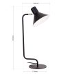 VICTORIA modern asztali lámpa, Orion-Molecz LA 4-1210 schwarz (1xE14)