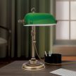 HARVARD klasszikus asztali lámpa, Orion-Molecz LA 4-1211/1 Patina/grün (1xE14)