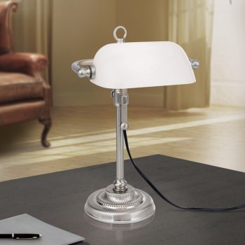   HARVARD klasszikus asztali lámpa, Orion-Molecz LA 4-1211/1 satin/opal (1xE14)