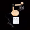 ANIKA modern asztali lámpa, Orion-Molecz LA 4-1220 Holz/schwarz (1xE27)