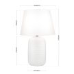 CORAL modern asztali lámpa, Orion-Molecz LA 4-1227 weiß (1xE27)