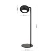 KERBY modern asztali lámpa, Orion-Molecz LA 4-1316 schwarz (LED2W/150lm/CCT)
