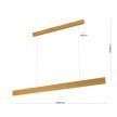 GIDEON LED függőlámpa ,Modern, ORION LEUCHTEN-MOLECZ HL 6-1695 Holz