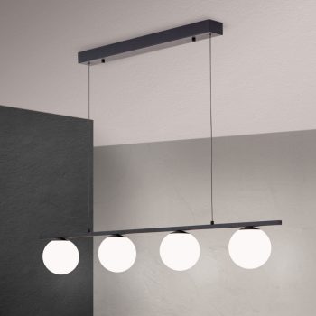   SNOW BALL LED csillár, modern, fekete, ORION-HL6-1698/1 schwarz