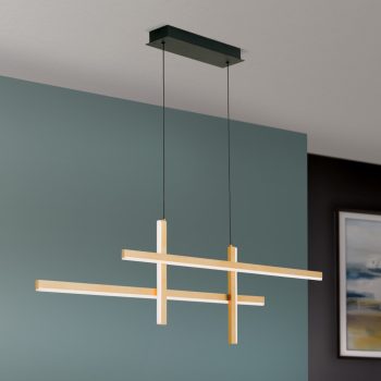   STARGATE csillár ,Modern, ORION LEUCHTEN-MOLECZ HL 6-1707 gold-schwarz