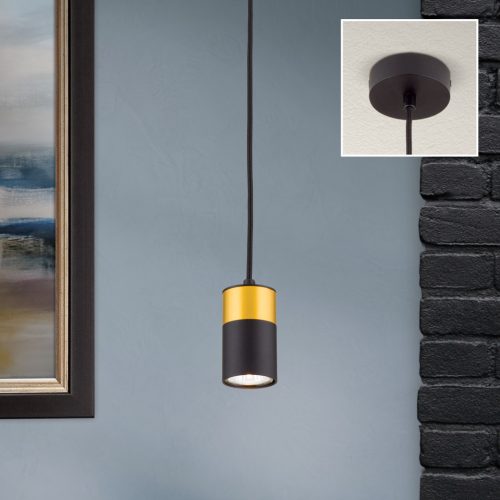 MARTINI modern függőlámpa, Orion-Molecz HL 6-1708/1 schwarz-gold (exkl GU10/13W)