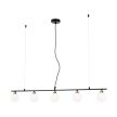 SNOWWHITE modern függőlámpa, Orion-Molecz HL 6-1804/5 schwarz-MS (exkl. 5xG9/20W)