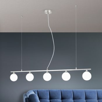   SNOWWHITE modern függőlámpa, Orion-Molecz HL 6-1804/5 satin (exkl. 5xG9/20W)