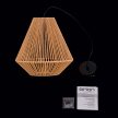 JUNGLE modern függőlámpa, Orion-Molecz HL 6-1812/1 natur (1xE27)