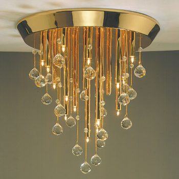   GALAXI mennyezeti lámpa, Modern kristály, ORION-MOLECZ DL 7-187/19/52 gold    (MIT Trafo)