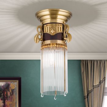   ADELE mennyezei lámpa, szecessziós, patina, ORION DL 7-473/1 alt-MS/Stäbchen