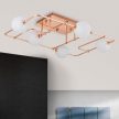 PIPES mennyezeti lámpa, Minimál, ORION-MOLECZ DL 7-658/5 kupfer/503  (exkl. 5xG9/LED)