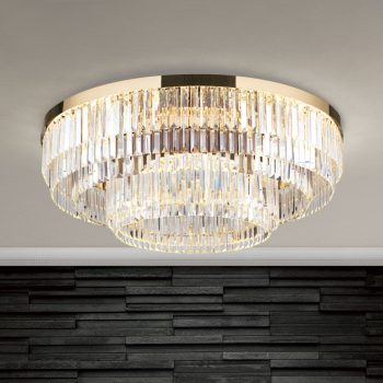   PRISM modern kristály mennyezeti lámpa, Orion-Molecz-DL 7-666/95 gold (LED145W/11600lm/3000K)