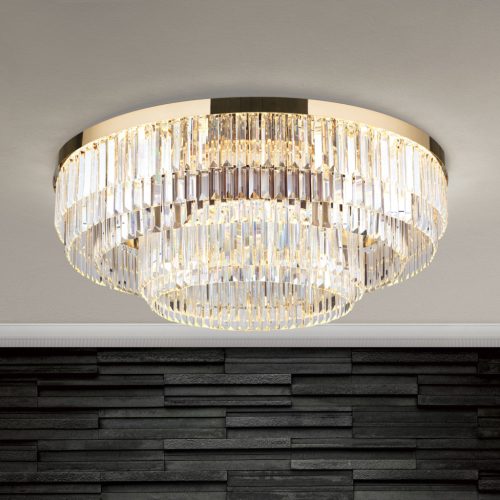 PRISM modern kristály mennyezeti lámpa, Orion-Molecz-DL 7-666/95 gold (LED145W/11600lm/3000K)