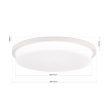 LEROX modern mennyezeti lámpa, Orion-Molecz-DL 7-670/40 weiß/opal-matt (LED36W/2600l