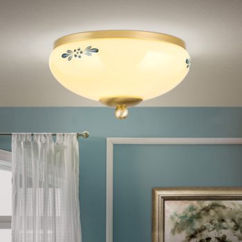   LANDHAUS rusztikus mennyezeti lámpa, Orion-Molecz-DL 7-672 MS/champ-blau (1xE27)