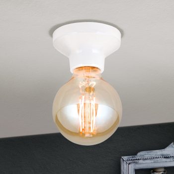   FROST modern mennyezeti lámpa, Orion-Molecz-DL 7-679 weiß/Kera (1xE27)