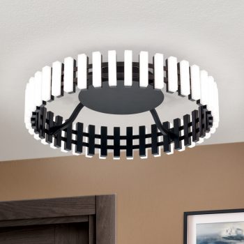   MANSION modern mennyezeti lámpa, Orion-Molecz-DL 7-680/43 schwarz (LED29W/2240lm/3000K