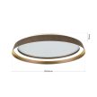 MANTA modern mennyezeti lámpa, Orion-Molecz-DL 7-699/45 alu-bronze(LED38W/2400lm/3CC
