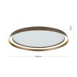 MANTA modern mennyezeti lámpa, Orion-Molecz-DL 7-699/60 alu-bronze(LED50W/2700lm/