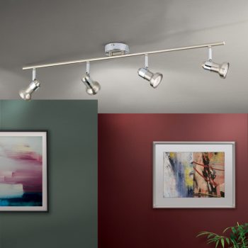   SEBA modern spotlámpa Orion-Molecz Str 10-390/4 satin (exkl 4xGU10/35W)