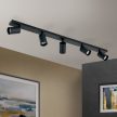 SEAN modern spotlámpa Orion-Molecz Str 10-493/5 schwarz (exkl. 5xGU10/13W)