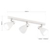 SCHOOL modern spotlámpa Orion-Molecz Str 10-494/3 weiß (3xE27)