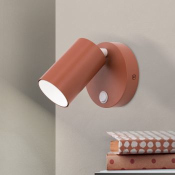   PENN modern spotlámpa Orion-Molecz Str 10-496/1 korallenrot (exkl.GU10/13W)