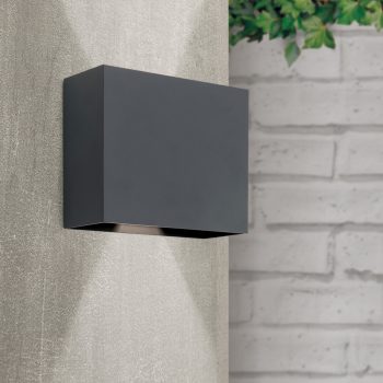   AKZENT modern kültéri lámpa, Orion-Molecz AL 11-1202 anthrazit (LED2x6W/580lm/3000