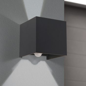   CUBE-S modern kültéri lámpa, Orion-Molecz AL 11-1314 anthrazit/Sensor(LED13W/700lm