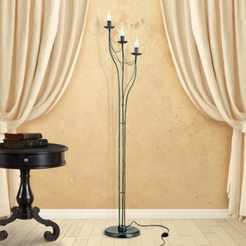   VELA rusztikus állólámpa, Orion-Molecz Stl 12-1174/3 Antik (3xE14)