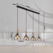 MATTEA függőlámpa modern, GLOBO-LIGHTING, 15550-4H